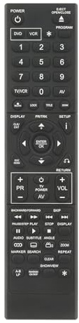 AULCMEET 6711R1P104F Telecomando Sostituzione per LG DVD Player V280.BDEULLS V150 V1902SZ V280N-SZ 3850R-Z352P V1802P1Z V280 V190 V190.BDEULLS V280N V180 V181 V161 V271 V290 6711R1P104F