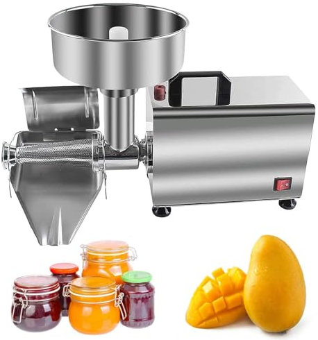 ExoticaBlend Passapomodoro Elettrico da 370 W, Fresatrice per Alimenti Commerciale, Spremitore per Marmellate e Salse, Acciaio Inossidabile