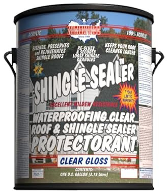 Shingle Sealer Rejuvenating Waterproofing Roof Sealer & Clear Roof Sealant 1 Gallon