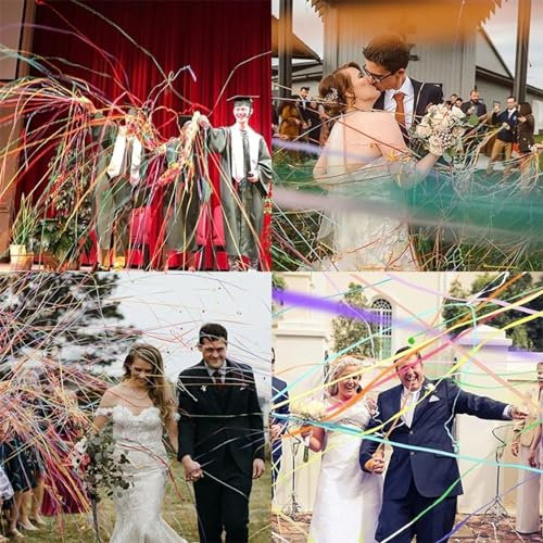 10 Stück Wurf-Luftschlangen, Bunte Handgehaltene Party-Luftschlangen, Party-Druckknöpfe, Keine Unordnung, Konfetti-Luftschlangen For Geburtstage, Hochzeiten, Veranstaltungen, Weihnachten (Color : 30