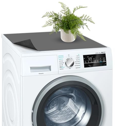 Almohadilla Antideslizante para Lavadora Funda Lavadora 60×60cm Cubre Lavadora, Antipolvo Almohadilla Fundas para Lavadoras, Alfombra para Lavadora, Fundas para Lavadoras Guardapolvo Polvo Frigorífico