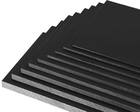 2-Stück 4mm×100mm×200mm Schwarz ABS-Platte (Acrylonitril Butdiene Styrol), antistatische Platte