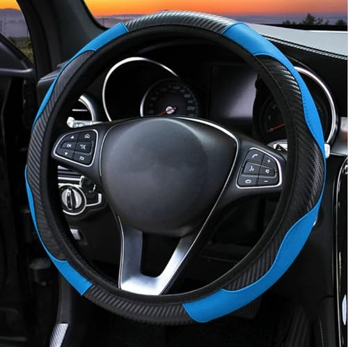 Rivestimento Protettivo Volante Coprivolante Per Auto, Coprivolante, Comodo, Resistente All'usura, Traspirante, Interni Semplici Ed Eleganti Copristerzo(Blue)