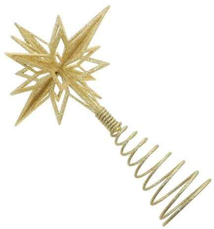 ANDRESLAD Weihnachtsbaumspitze Stern Goldener Langlebige Christbaumspitze Für Kleine Und Große Weihnachtsbäume Vielseitige Festtagsdekoration Für Zuhause Büro Und Veranstaltungsorte