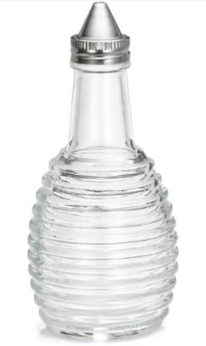 Bobzo Beehive Glass Oil & Vinegar Dispenser 6oz/170ml | Stylish Reusable Oil Bottle with Stainless Steel Top | Elegant Beehive Design for Cooking, Salad Dressing, and Kitchen Essentials