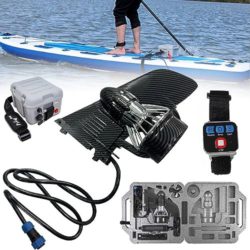 XSDAJSD Tavola da Surf elettrica da 24 V, Pinna SUP, propulsore, velocità Regolabile, Dotata di Telecomando, velocità Massima di 7,5 km/h.