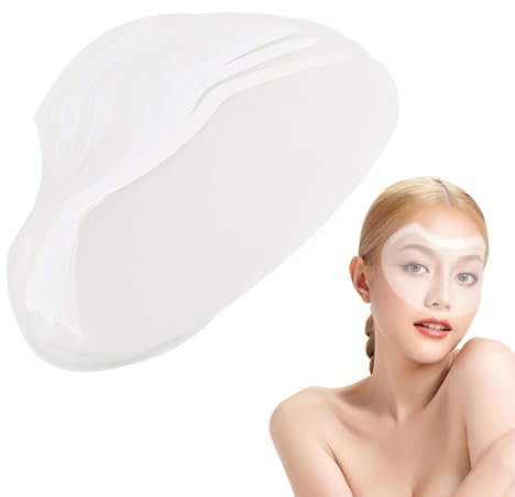 KEQAR 50 Pezzi Visiera Protettiva Monouso in Plastica, Schermo Facciale per Microblading, Trucco Permanente, Extension Ciglia, Chirurgia della Cataratta, Protezione Occhi e Sopracciglia