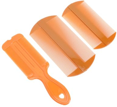 BESTYASH 3piezas Peine De Dientes Para Cabello Peines Portátiles Anticaspa Antipiojos De Plástico