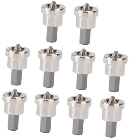 SEWACC 10pcs Ph2 Locating Screwdriver Bits Drywall Drill Bits Depth Stop Steel Plasterboard Screws Positioning for Drywall Installation