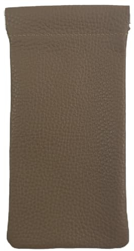 modamoda de BR01 Leder Brillenetui mit Federverschluss, handmade in Italy