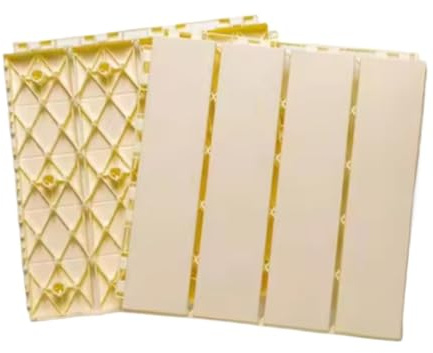 Piastrelle per terrazze esterne Pavimento in finto legno for esterni, in plastica, for terrazza, balcone, bagno, giardino, cortile, mosaico ecologico 30x30cm(1Pcs Beige)