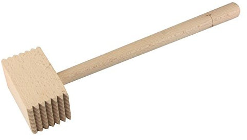 AP Apollo Wooden Meat Tenderiser Meat Mallet 49 Teeth Tenderizer Steak Pointed Wooden Hammer