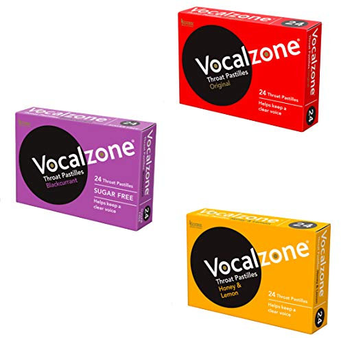 Vocalzone 3 Flavour Bundle | Sore Throat Relief Pastilles | Multi-Pack (3 x 24)