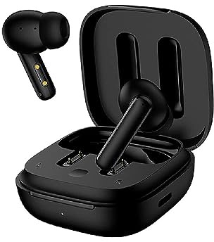 QCY - T13ANC Fully Wireless Headphones with Charging Box - Plain Black
