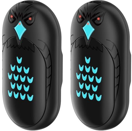 Hand Warmers Rechargeable, Portable USB Power Bank, 2in1 Double-Sided 6000 mAh Electric Heaters, for Golf, Raynauds, Dysmenorrhea, Camping, Hunting etc. Mans Woman Winter Gifts, Black/2Pack