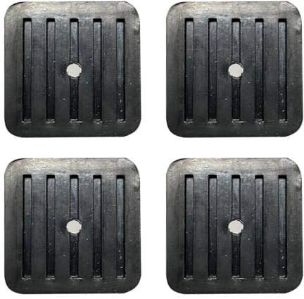 RecDec 4 Pack Mini Split Anti-Vibration Pads Wall Mounting Bracket Isolator Rubber Pad Damper Shock Absorbing Feet for Ductless Air Conditioner Heat Pump System Outdoor Condenser Unit A/C HVAC