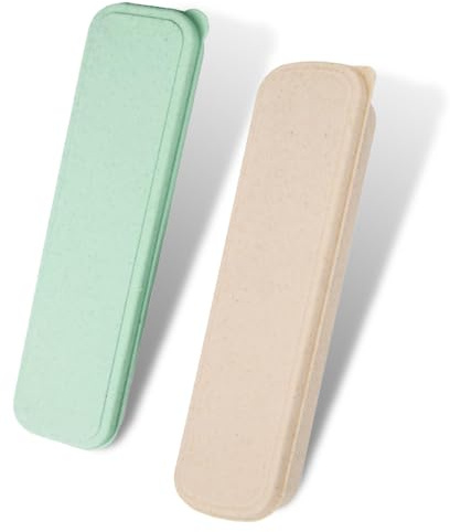 GGUFAY 1pcs couverts portable de voyage, étui de rangement pour ustensiles de voyage, fourchette, cuillère, baguettes, sac à déjeuner, ustensiles pour camping