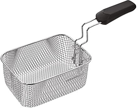 LXYDPZ Servierkörbe zum Frittieren, rechteckiger Pommes-Frites-Korb, Frittierkorb aus Edelstahl, verschlüsselter Frittierrahmen für Snackbars, Hotels, Restaurants, Truthahn-Frittierkörbe