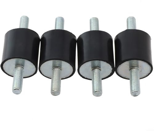 Feegow 4 Stück M8 Anti-Vibrations-Isolator – Gummi-Vibrationsisolierung, Stoßdämpfer, Luftkompressor, Pum, Anti-Vibrations-Füße, Anti-Vibrationsdämpfer