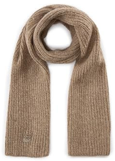 CODELLO Damen Schal Strickschal aus Rippstrick (beige)