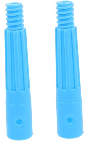 PRETYZOOM 2pcs Threaded Tips Replacement for Broom Handle Plastic Threaded Tip Connector for Extension Telescopic Pole Household Cleaning Tools