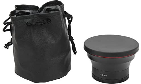 Objectif grand angle HD professionnel Extreme Photo 58 mm 0,43x, objectif grand angle 58 mm 0,43x avec macro – Objectif d'appareil photo en verre optique for une photographie de paysage améliorée