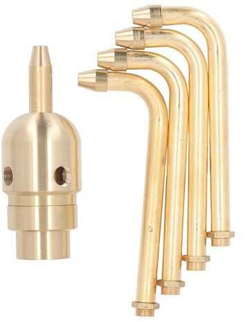 Ugello a fontana rotante a 4 braccio Acqua in ottone Spray Sprinkler a spray per piscina da giardino piscina durevole a rotazione automatica angolo regolabile facile installazione (G1in)