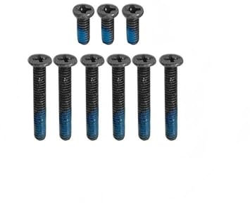 HSSDTECH Floor Cover Screw for HP Pavilion Gaming 15-CX TPN-C133 15T-CX 9pcs Bottom Case Laptop Screws