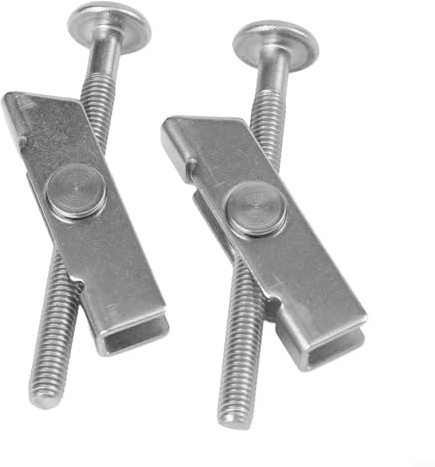 Marchfunny Viti di fissaggio WC in acciaio inox, 2 bulloni per sedile WC per compatibilità standard