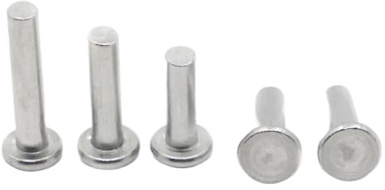 Remaches sólidos de aluminio GB109 M2 M3 M4 M5 M6 M8 AL Remache de cabeza plana de golpe(4mm)