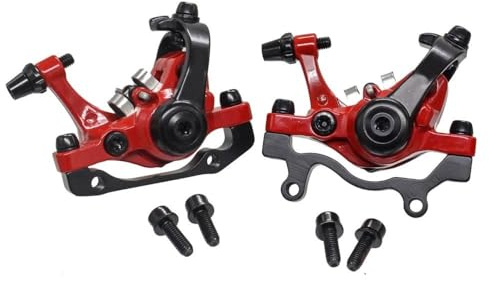 Bakre rullbromssats MTB Cykel Skivbroms Mountain Road MTB Cykel Mekanisk Bromsok Skivbromsar Cykling Dubbelbroms(DB680 Red A pair)