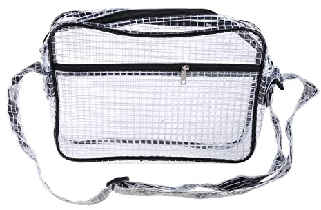 Borsa da ingegneri con tracolla regolabile per camera bianca borsa trasparente per attrezzi semplici cerniere borsa a tracolla per donne uomini