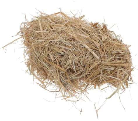 Mikikit Paja de Trigo Natural para Lecho Animal Cómoda y Fácil de Esparcir, Adecuado para Gallineros y Conejos en Jardines y Refugios de Mascotas