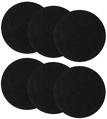 Resinta 6 Stück Komposteimer Filter Küche Aktivkohlefilter Kompost Bin Ersatzfilter (6,25 Zoll)