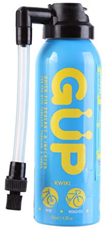G U P (GÜP) 6-Pack Quick Fix Tire Sealant and Inflator; for Mountain Bike, Road, Cyclocross, Gravel; Seal and Repair Flat or Punctured Tires and Tubes (Hose Top Presta and Schrader)