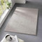 Taracarpet Teppich Kurzflor weicher Designer Uni Bodenbelag Madrid fürs Wohnzimmer, Kinderzimmer, Schlafzimmer und die Küche geeignet Grau Silber 080x150 cm