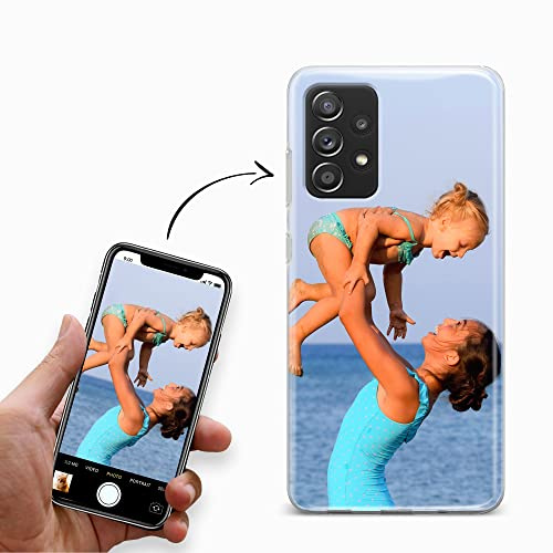 CoverHeld Handyhülle für Samsung Galaxy A52 5G Hülle aus Silikon selbst gestalten - selbst gestaltet/personalisiert - Deine Hülle Dein Design - Personalisieren Bedrucken mit eigenem Bild Motiv