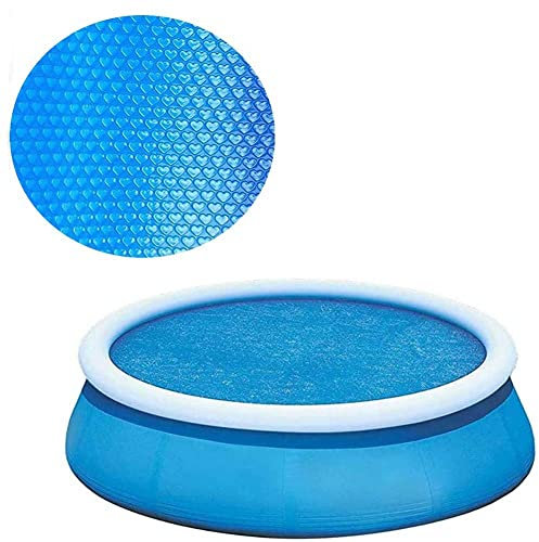YURRO 8Ft/240cmRound Swimming Pool Cover Heat Insulation Bubble Film,UV Protection Pool Insulation Film,Foldable Solar Cover for Family Ground Swimming Pool