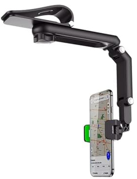 WANGCL Soporte Universal Giratorio de 360° para Visera Solar de Coche para Teléfonos Inteligentes