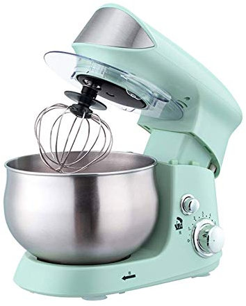 Impastatrice per alimenti Frullatore per impasti, Impastatrice per dolci elettrica da 600 W con ciotola, frullino, gancio, frusta, separatore per uova Lavabile in lavastoviglie (Color : Gree