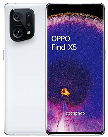 OPPO Find X5 5G - Smartphone 256GB, 8GB RAM, Dual Sim, White (Renewed)
