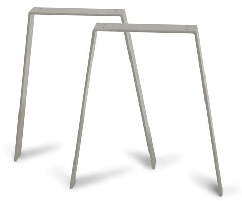 modernLOFTart Tischbeine Metall Tischkufen 2 Stück in V Form - Tischgestell Metall aus 1cm Dickem Flachstahl Gefertigt - Tischfüße für Esstisch, Schreibtischbeine, Konferenztisch Füße