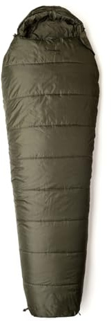 Snugpak Sleeper Lite WGTE Mumienschlafsack mit isolierter Isolierung, verstellbare Kapuze, Schulter-Schikane, Seitenreißverschlüsse, Anti-Verhakter Reißverschluss für Camping und Wetter