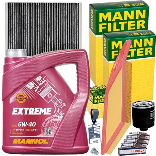 Inspektionspaket + 5W40 für 1.4 + 1.6 + 16V Golf 4 Bora 1J Polo 6N2 Lupo