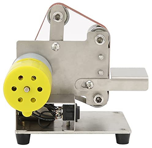 Mini Levigatrice a Nastro Levigatrice Elettrica Per Lucidatura Manuale 1,2 X 13 Pollici Per Affilare Coltelli Domestici, Artigianato in Metallo Pietra Plastica Rettifica E Lucidatura(895（200W）)