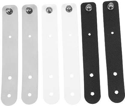Homoyoyo 6pcs Data Line Leather Cord Organizer Cable Tie Ties for Cable Organiser