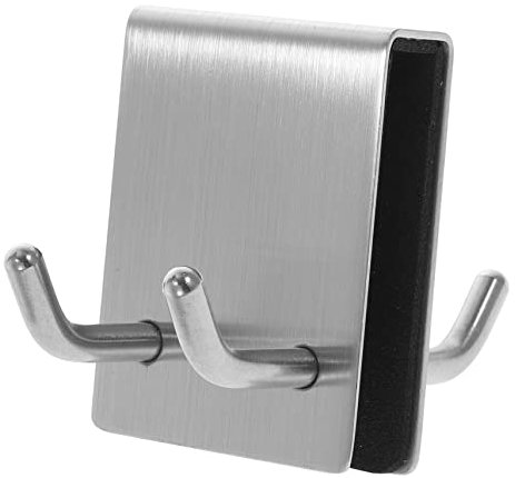 JECOMPRIS Stainless Steel Door Hook Double Sides Hanger Hook for Jacket Towel Over The Door Hanger for Towels for Hanging