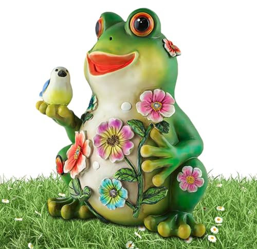 Solarfrösche für draußen,Solarfrosch - Froschstatue für Gartenskulptur | -Hofdekorationen für den Außenbereich, wasserfeste Tierfiguren, Dekoration für Zuhause, Terrasse, Hof, Rasen, Rasen
