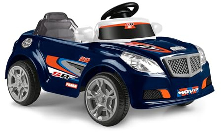 FEBER - Twinkle Car R/C Dark Blue, Elektroauto mit Funksteuerung, 12V Batterie, inkl. Fernsteuerung mit 10m Reichweite, Reichweite 45 min, Maximalgewicht 25 kg, Alter 3 bis 6 Jahre, Famosa (FEN54000)