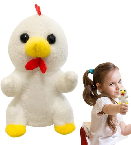Títeres de dedos para niños pequeños | Títeres de animales, títeres de dedo, juguetes educativos, títeres de mano, juguetes interactivos, peluche de burro de pollo para niños pequeños